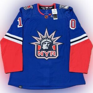 NWT New York Rangers Panarin Reverse Retro 2.0 Adidas NHL Hockey Jersey Size 52